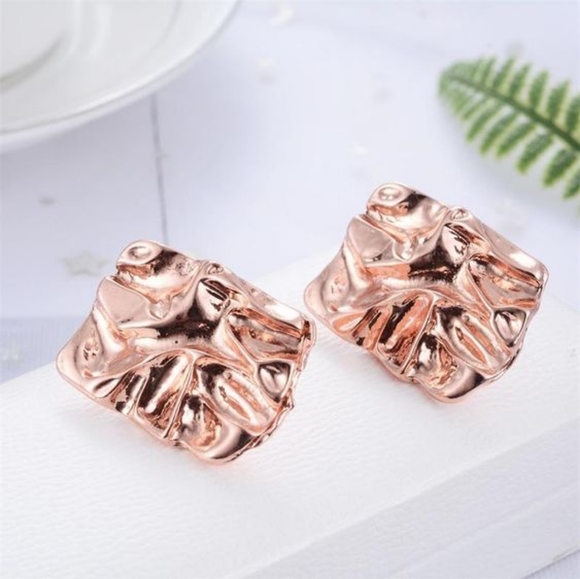 Bitten Block Earrings - Picture 2 of 5